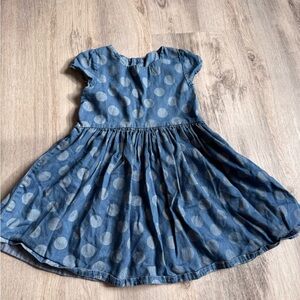 OshKosh B'gosh Denim Polka Dot Dress